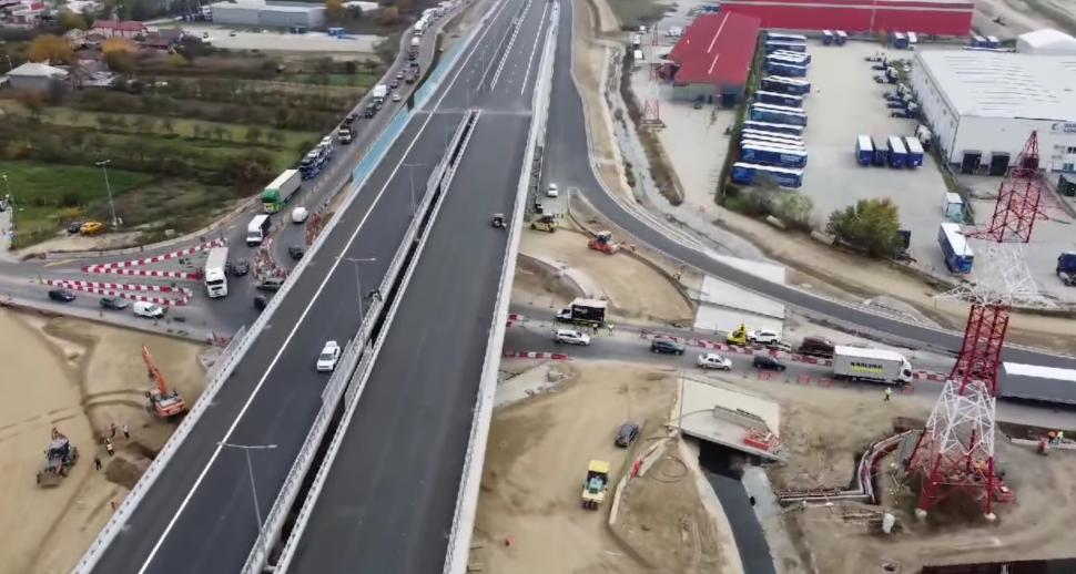 Imagini de pe șantierul Autostrăzii Sibiu-Pitești. 18 kilometri vor fi dați în circulație în acest an 933154