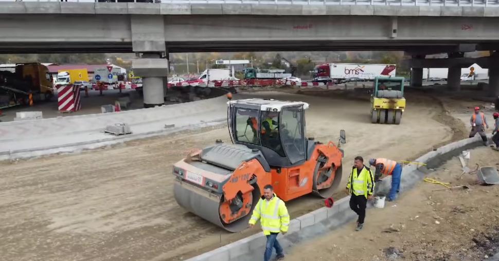 Imagini de pe șantierul Autostrăzii Sibiu-Pitești. 18 kilometri vor fi dați în circulație în acest an 933157