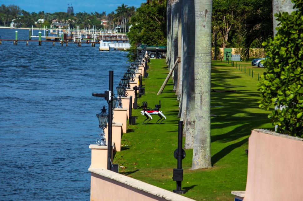 „Nu mângâiați": De ce patrulează câinii roboți la reședința lui Trump de la Mar-A-Lago. „Spot” poate deschide și uși 936164