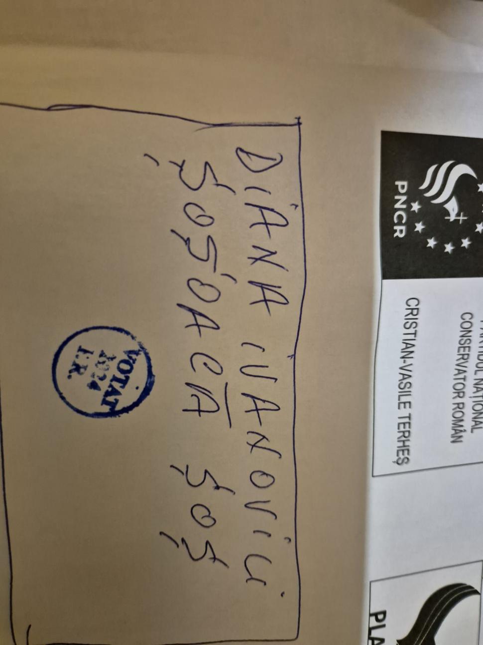 Diana Șoșoacă a făcut live din cabina de vot: A desenat un pătrățel, și-a trecut numele și s-a votat singură 937280