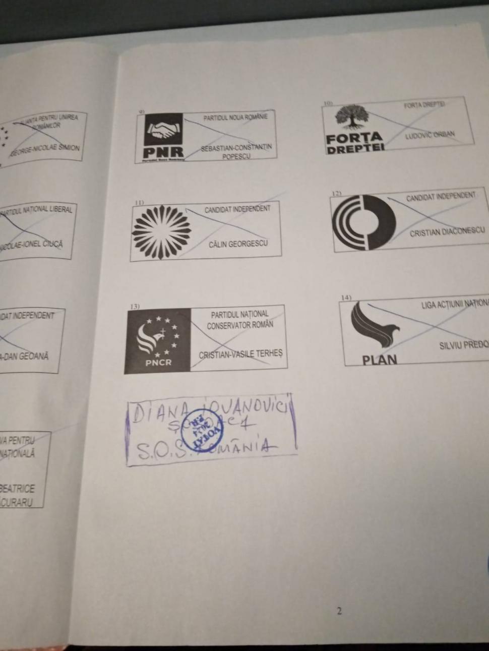 Diana Șoșoacă a făcut live din cabina de vot: A desenat un pătrățel, și-a trecut numele și s-a votat singură 937284