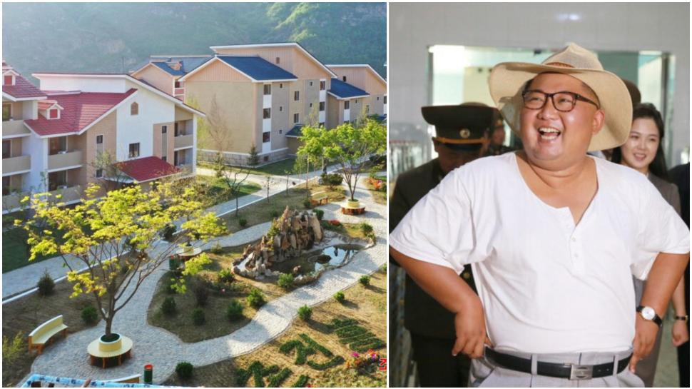 Nord-coreenii mor de foame, dar Kim Jong Un se laudă că le construiește sate „de lux” 937904