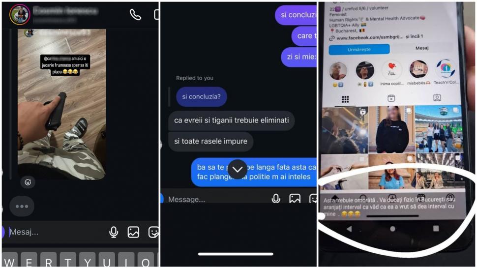 „Vă vânăm pe toți”. Amenințări cu moartea primite de un ONG pentru romi. Poze cu pistoale, simboluri legionare și SS 939550