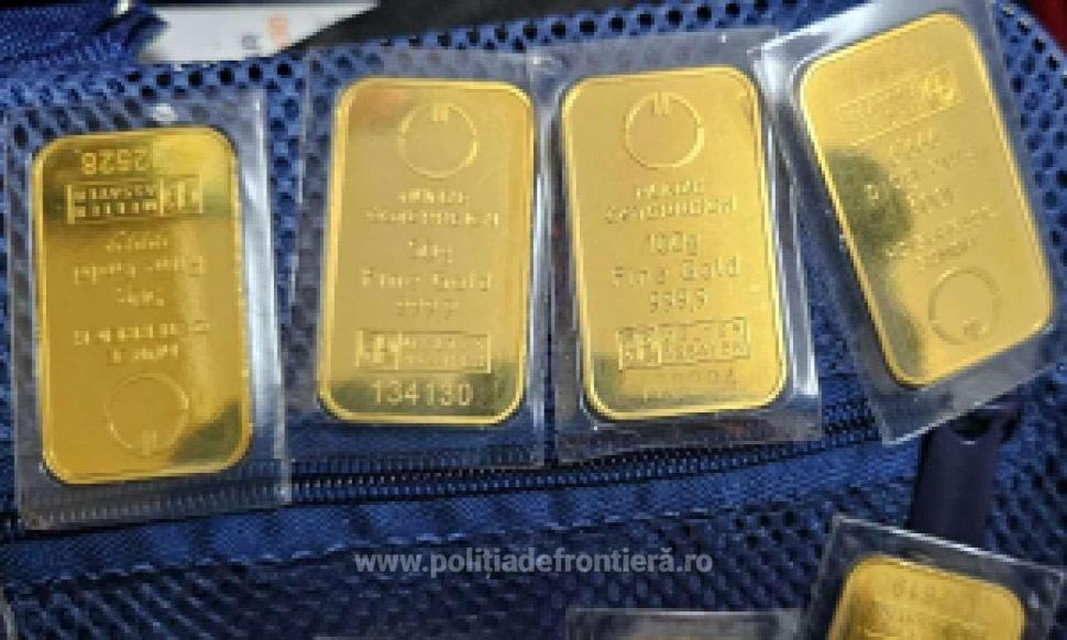 Un bărbat care pleca din Timișoara în Indonezia avea în bagaj 42 de lingouri de aur 940312