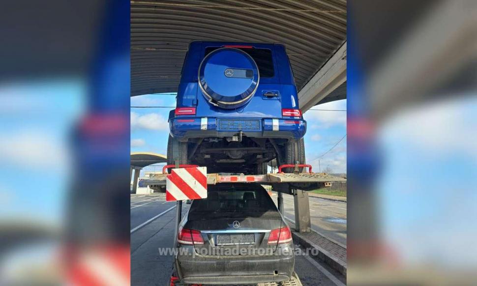 Mașini de 150.000 de euro confiscate de vameșii la Giurgiu-Ruse. Două erau ascunse printre alte autoturisme, pe o platformă 940998