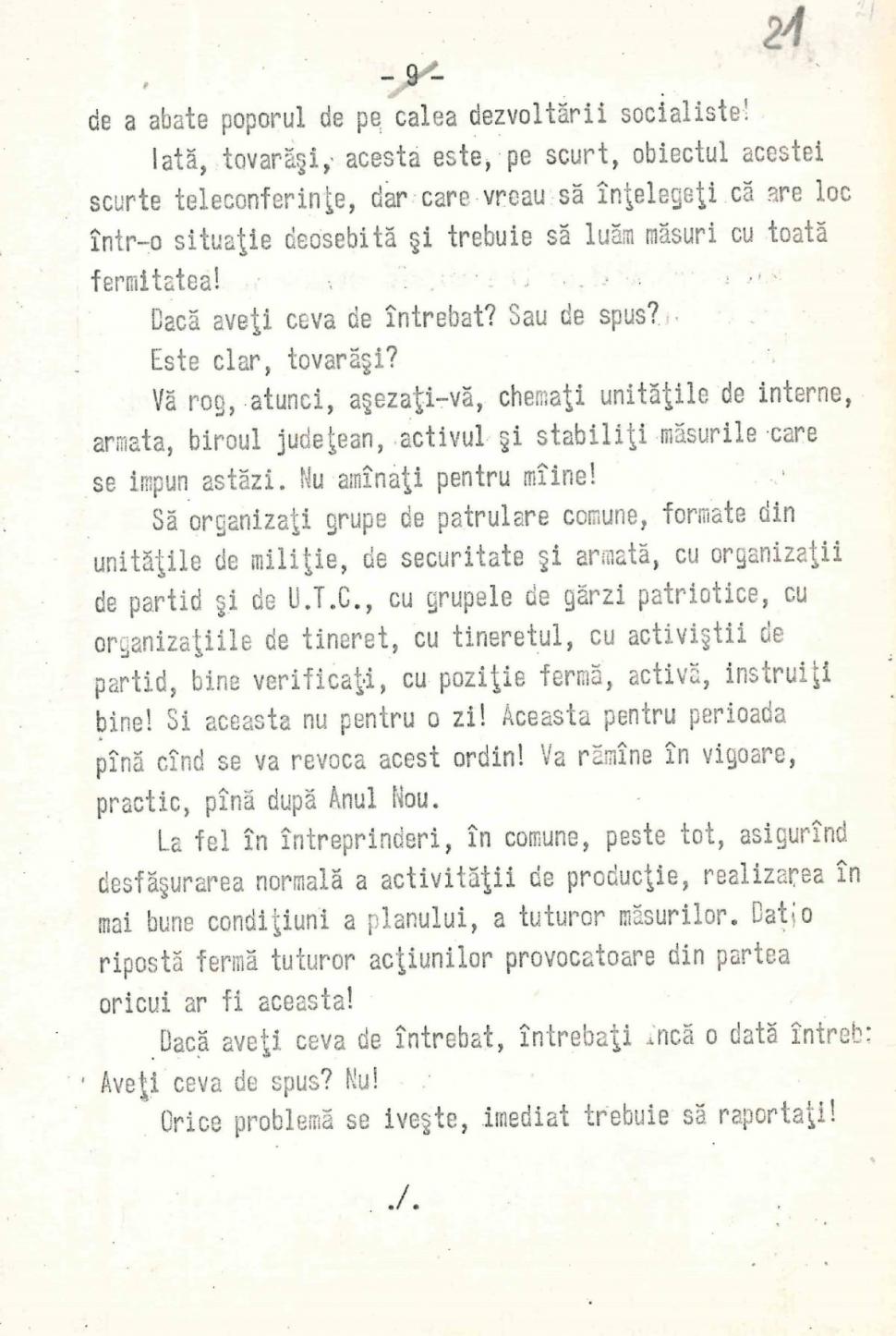 35 de ani de la căderea comunismului. Stenograme cu ordinele lui Ceaușescu la evenimentele din 16-20 decembrie 1989 de la Timişoara 941311