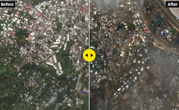 Înainte și după. Imagini din satelit care arată că n-a mai rămas nimic pe insula Mayotte după cel mai puternic ciclon din ultimul secol 941719