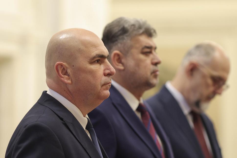 Imaginile zilei de naștere a Guvernului Ciolacu 2: Bolojan supărat, Marcel Ciolacu nervos, Klaus Iohannis mândru 942799