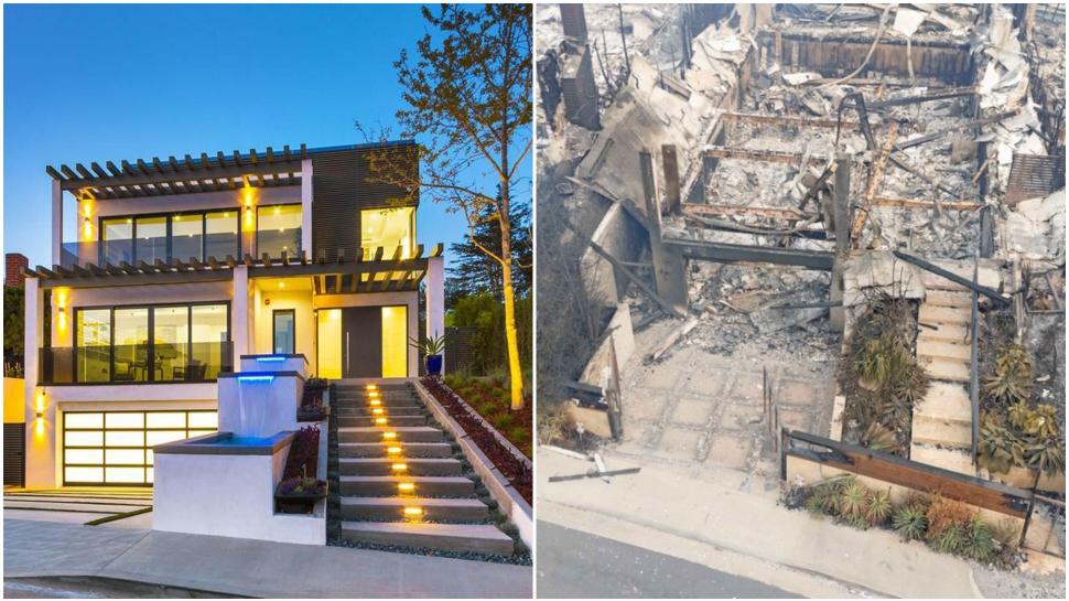 Din casa lui Anthony Hopkins din LA au mai rămas doar treptele de la intrare. Cum arăta vila de 6,6 milioane $ înainte de incendiu 945228