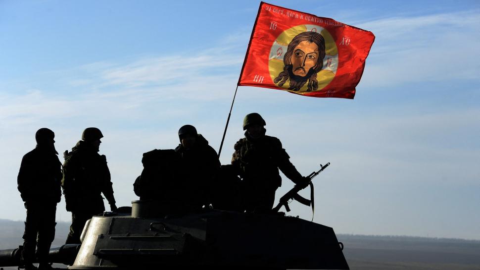 Cum a apărut drapelul de luptă al rușilor în Ucraina la mitingul AUR de duminică. Ce reprezintă steagul controversat 946274