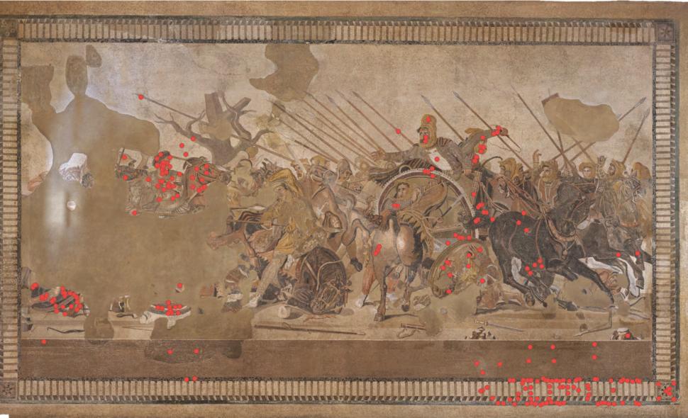 Secretele mozaicului Alexandru cel Mare, cu 2 milioane de piese, au fost dezvăluite printr-o analiză făcută în premieră mondială 946641