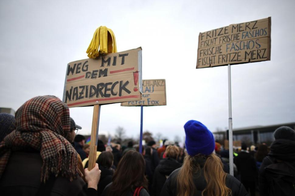 Demonstrație masivă împotriva extremei drepte și CDU, la Berlin. Peste 150.000 de oameni protestează în capitala germană 949697