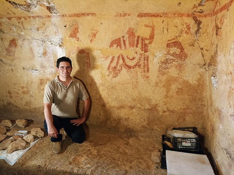 Descoperire arheologică importantă: Un mormânt pictat de etrusci acum 2.500 de ani cu „o scenă unică” a fost găsit în Italia 952171