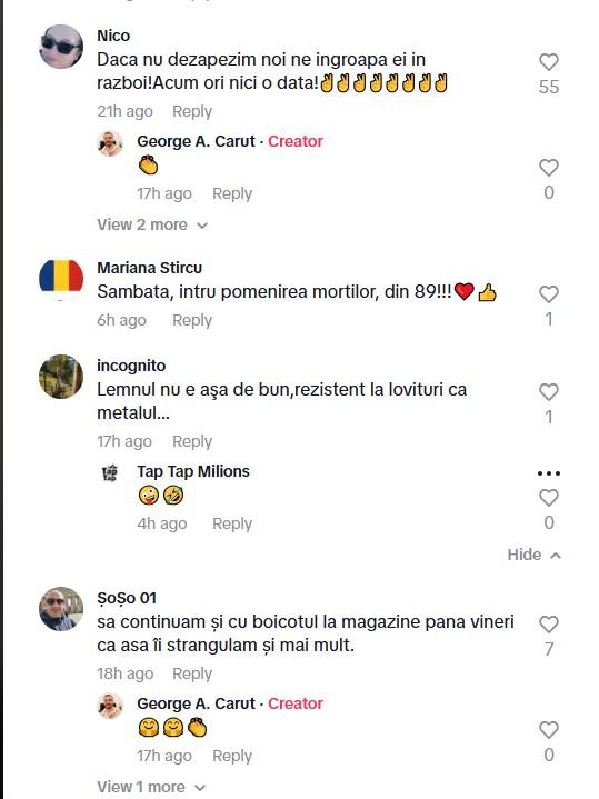 Val de instigări la violență pe Tik Tok pentru protestul de sâmbătă. Susținătorii lui Călin Georgescu cheamă la ”vărsare de sânge”  953435