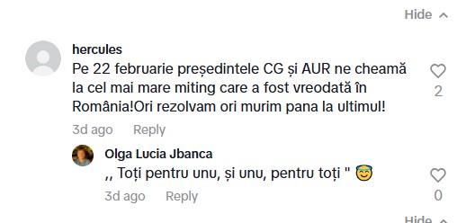 Val de instigări la violență pe Tik Tok pentru protestul de sâmbătă. Susținătorii lui Călin Georgescu cheamă la ”vărsare de sânge”  953445