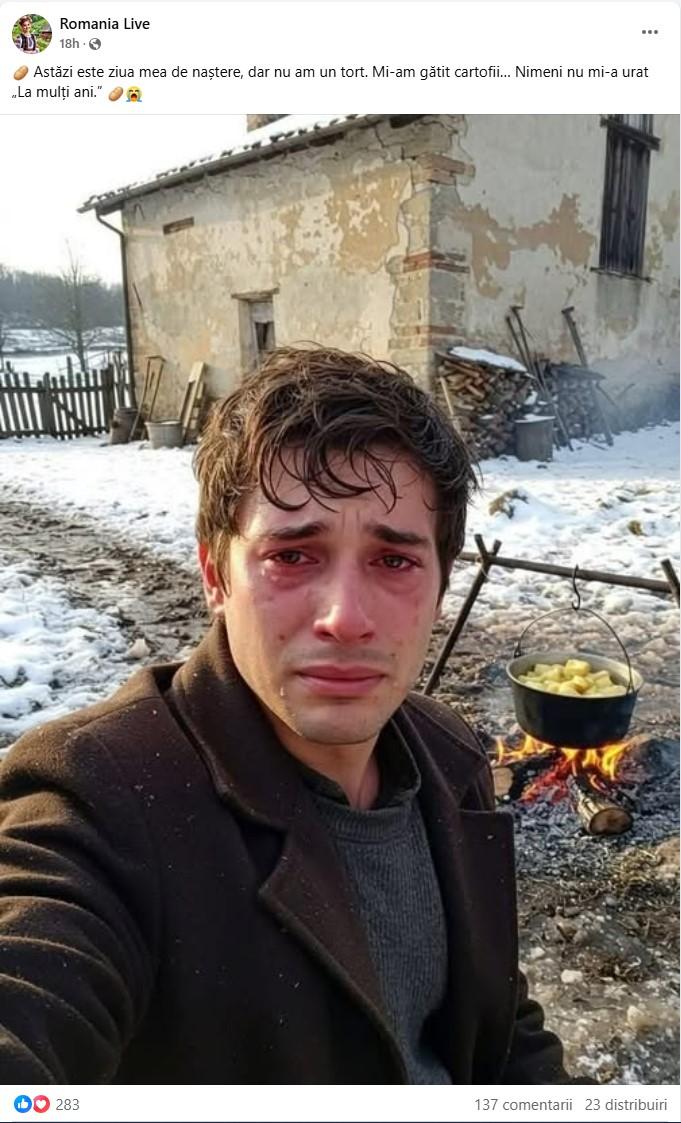 Am scris acest articol și nimeni nu apreciază. De ce suntem bombardați de poze create cu AI pe Facebook 953008