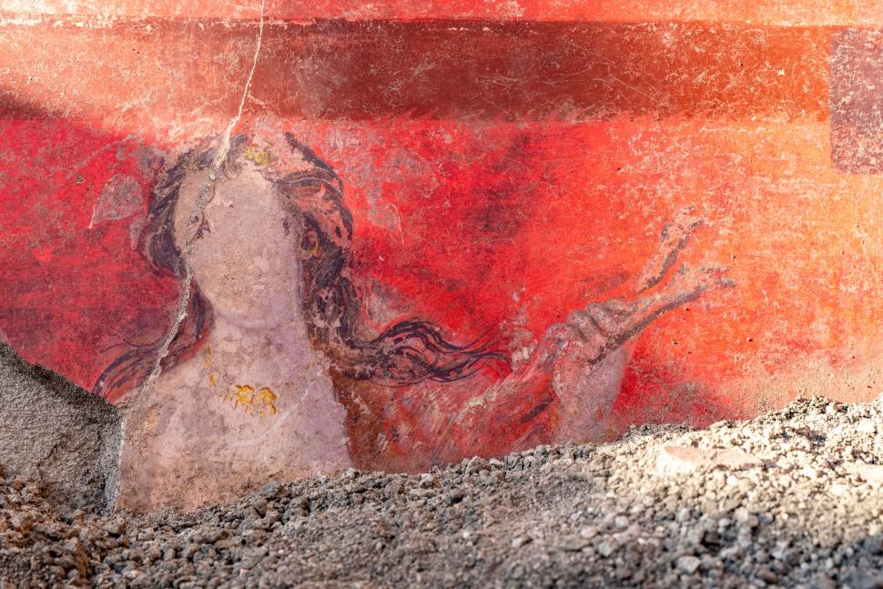Descoperire arheologică „istorică” la Pompeii: O frescă antică enormă arată cum o femeie „se eliberează de ordinele masculine” 954667