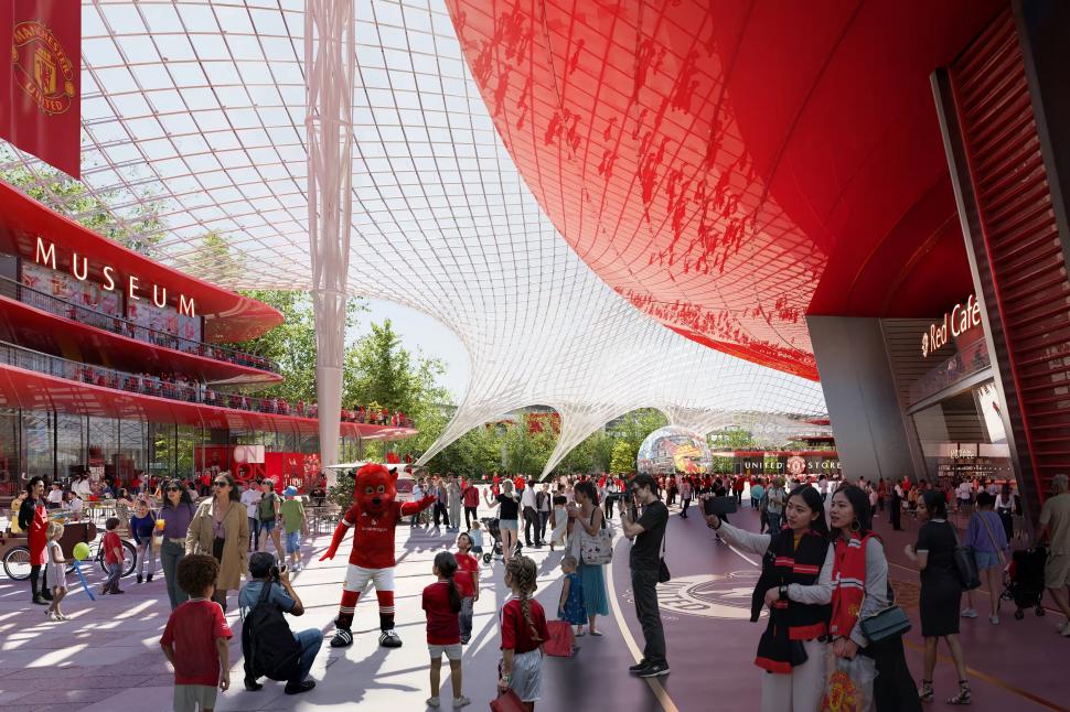 Manchester United va avea un nou stadion impresionant, construit lângă Old Trafford. Cum va arăta arena de 100.000 de locuri 957208