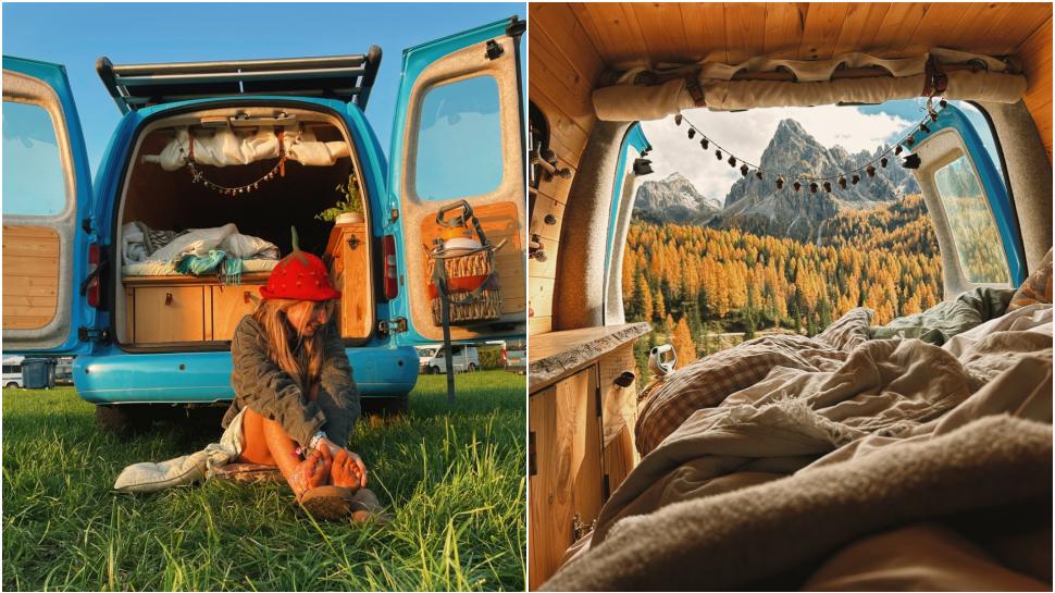 Viața fabuloasă a unei tinere de 25 de ani care a transformat o furgonetă în casă și de 3 ani călătorește non-stop prin Europa 957154