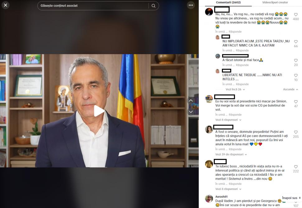 Lacrimi și jale între fanii lui Călin Georgescu după decizia CCR. Oana Zăvoranu a plâns live pe TikTok, pe bani 957505
