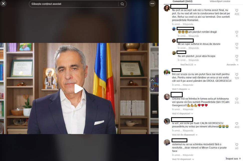 Lacrimi și jale între fanii lui Călin Georgescu după decizia CCR. Oana Zăvoranu a plâns live pe TikTok, pe bani 957511