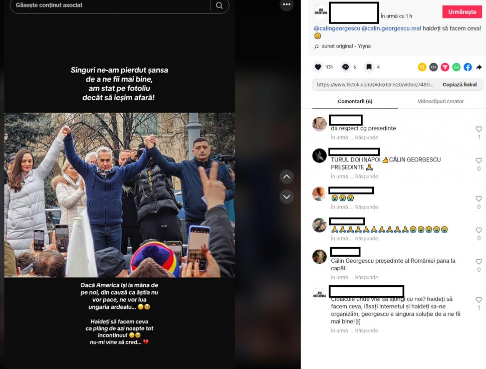 Lacrimi și jale între fanii lui Călin Georgescu după decizia CCR. Oana Zăvoranu a plâns live pe TikTok, pe bani 957513