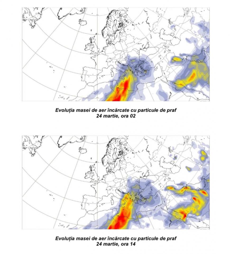 Un nou val de praf saharian peste România, până joi. Hărțile care arată zonele care vor fi afectate 959438
