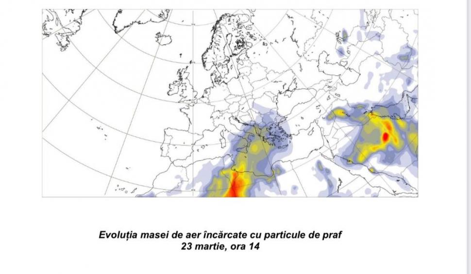 Un nou val de praf saharian peste România, până joi. Hărțile care arată zonele care vor fi afectate 959439