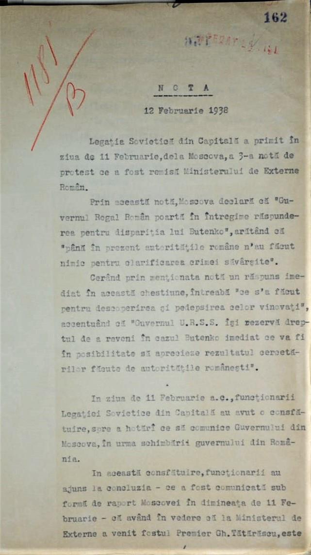 SRI a desecretizat documente din „Afacerea Butenko”: „Tratarea eronată a situaţiei ar fi putut conduce la un nou Sarajevo” 960632