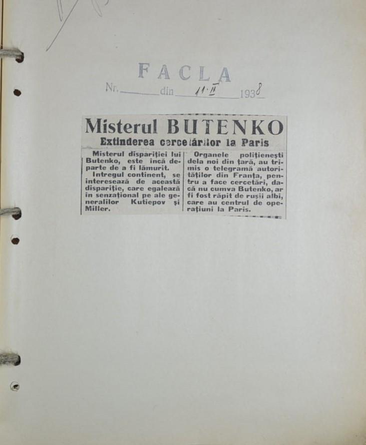 SRI a desecretizat documente din „Afacerea Butenko”: „Tratarea eronată a situaţiei ar fi putut conduce la un nou Sarajevo” 960647