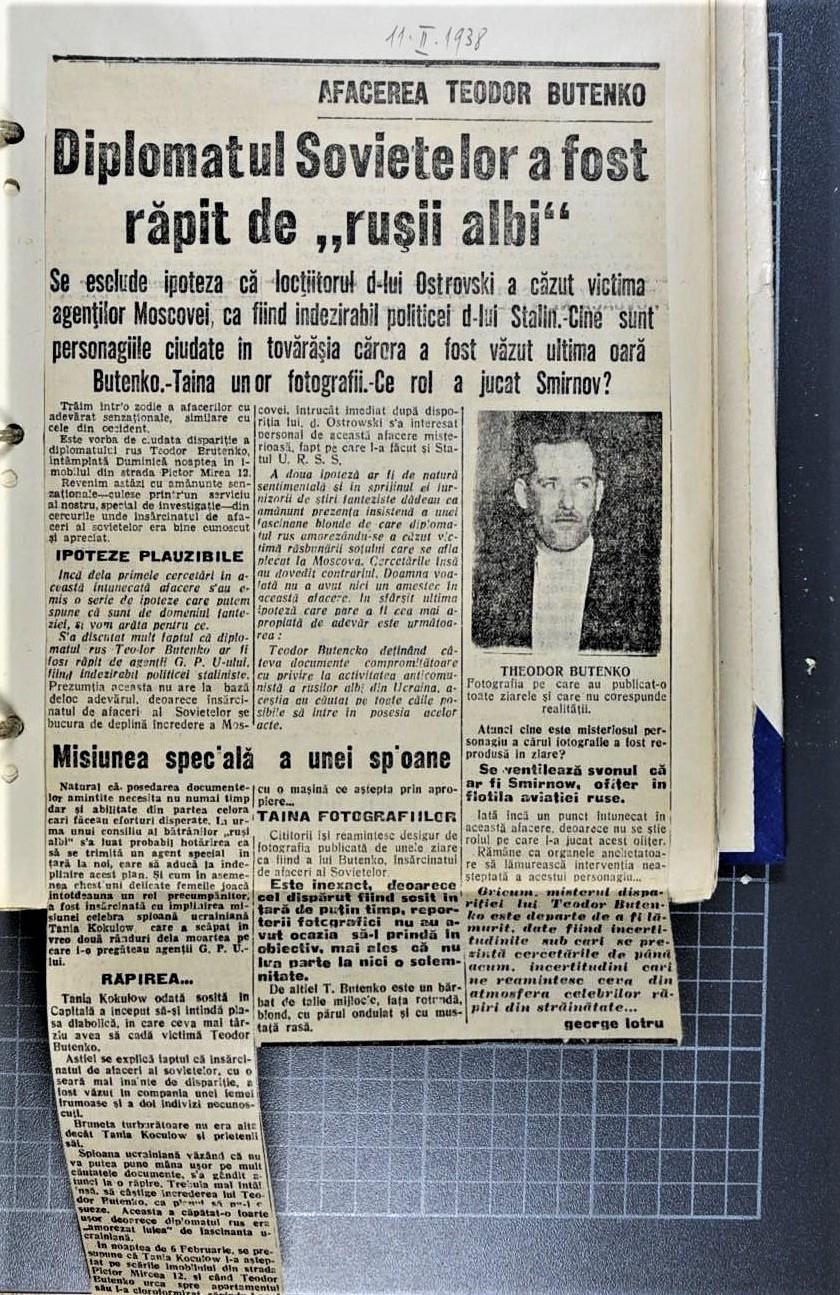 SRI a desecretizat documente din „Afacerea Butenko”: „Tratarea eronată a situaţiei ar fi putut conduce la un nou Sarajevo” 960653