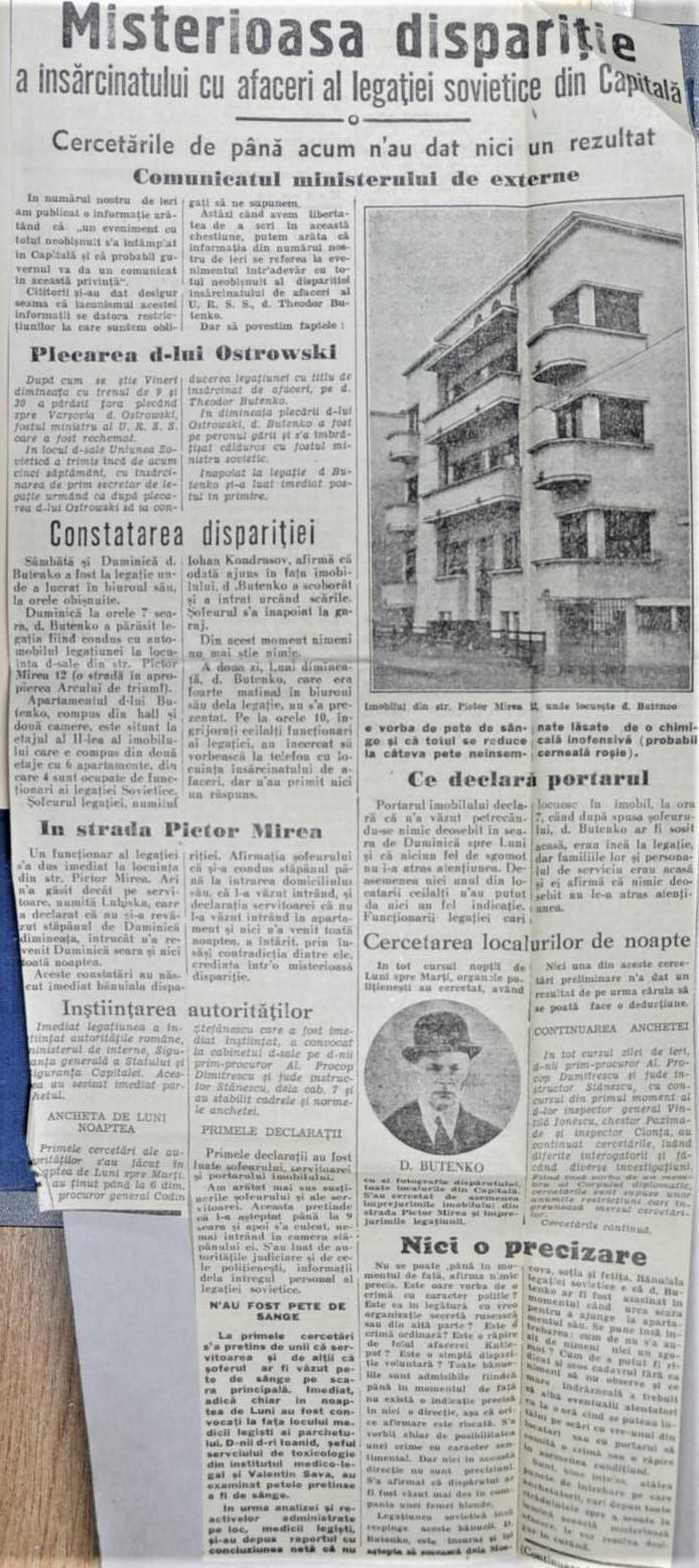 SRI a desecretizat documente din „Afacerea Butenko”: „Tratarea eronată a situaţiei ar fi putut conduce la un nou Sarajevo” 960657