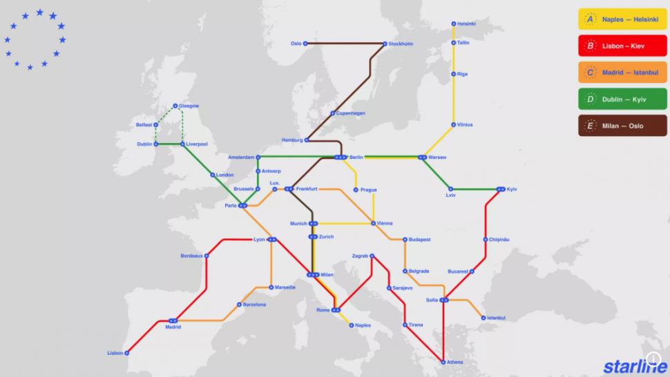 „Metrou european” de mare viteză. Un plan revoluționar de transport vrea să conecteze 39 de destinații din Europa, inclusiv București 961867