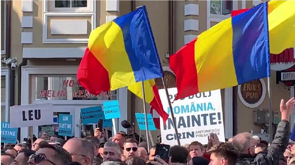 Primul miting din campania electorală, organizat de coaliție la Craiova. Crin Antonescu: Cel mai mare dușman e dezbinarea 962909