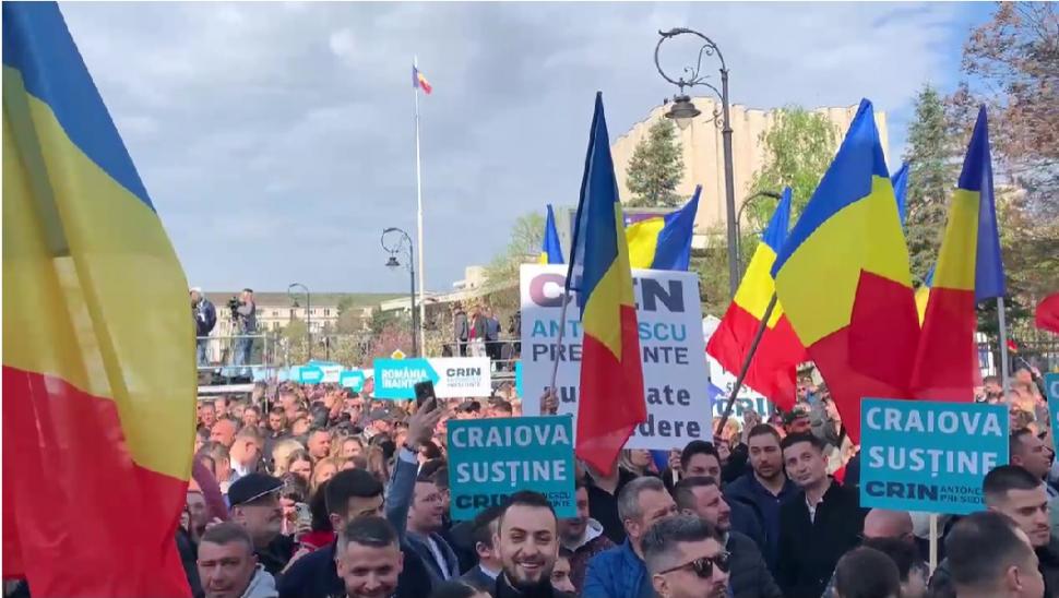 Primul miting din campania electorală, organizat de coaliție la Craiova. Crin Antonescu: Cel mai mare dușman e dezbinarea 962911