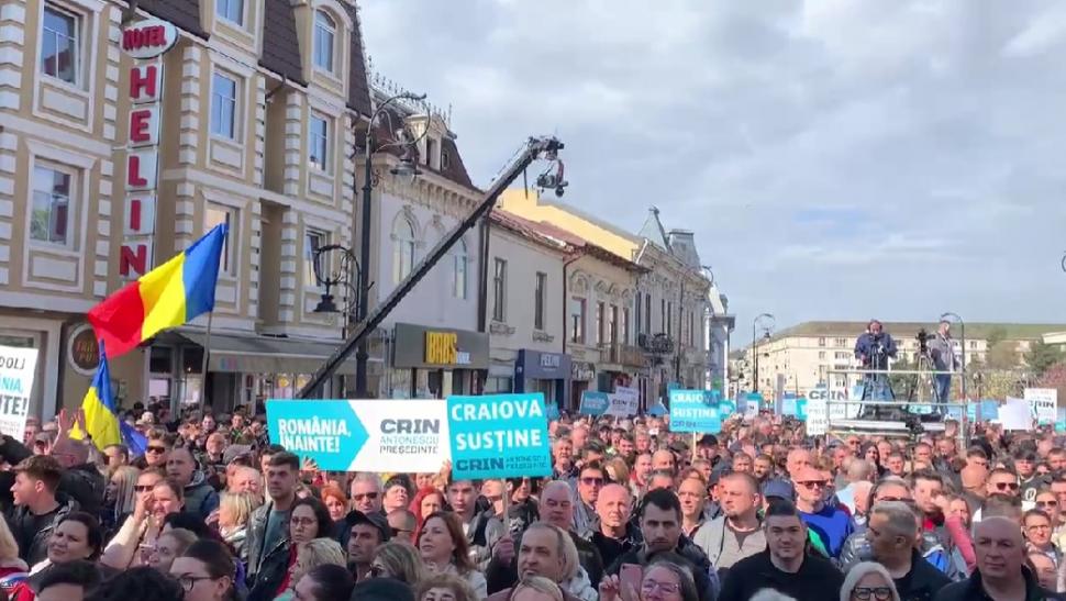 Primul miting din campania electorală, organizat de coaliție la Craiova. Crin Antonescu: Cel mai mare dușman e dezbinarea 962912