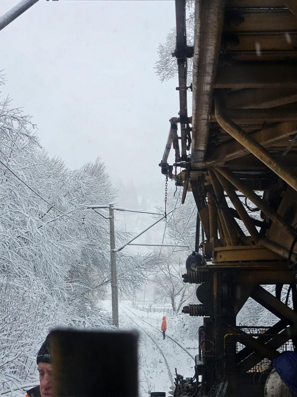 Mersul trenurilor, perturbat de ninsori și viscol. Circulația feroviară a fost întreruptă în mai multe zone, din cauza copacilor căzuți 962978