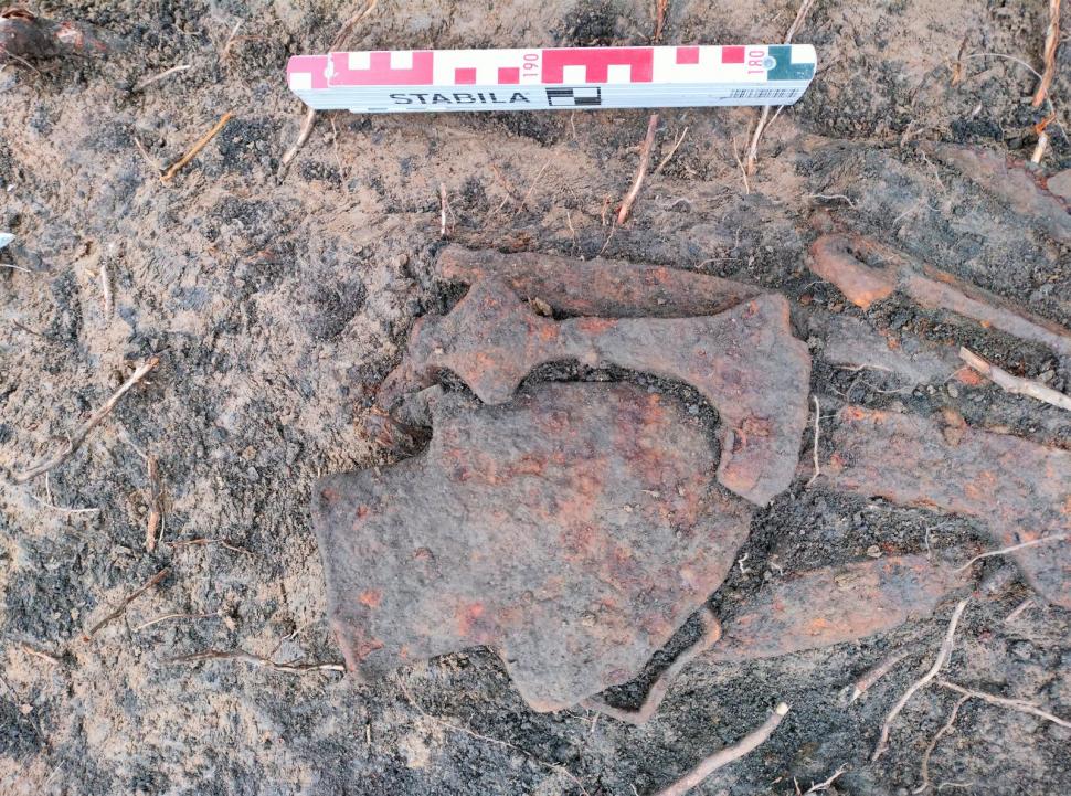 Un profesor a găsit arme şi unelte agricole de fier din perioada medievală într-o pădure din Prahova 963652