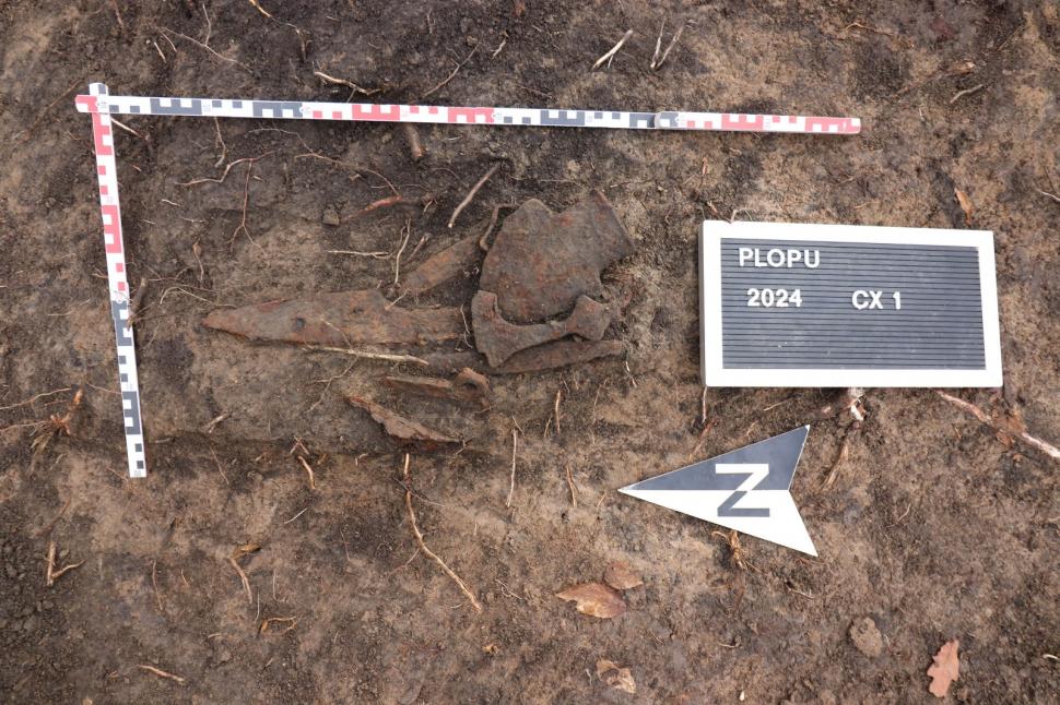 Un profesor a găsit arme şi unelte agricole de fier din perioada medievală într-o pădure din Prahova 963658