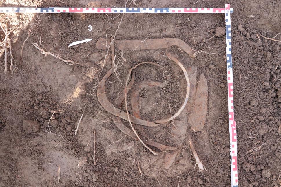 Un profesor a găsit arme şi unelte agricole de fier din perioada medievală într-o pădure din Prahova 963661