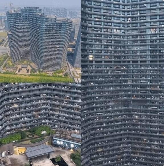 În China există un bloc gigantic, în care locuiesc 20.000 de oameni. Clădirea este dotată inclusiv cu spitale și restaurante 964789