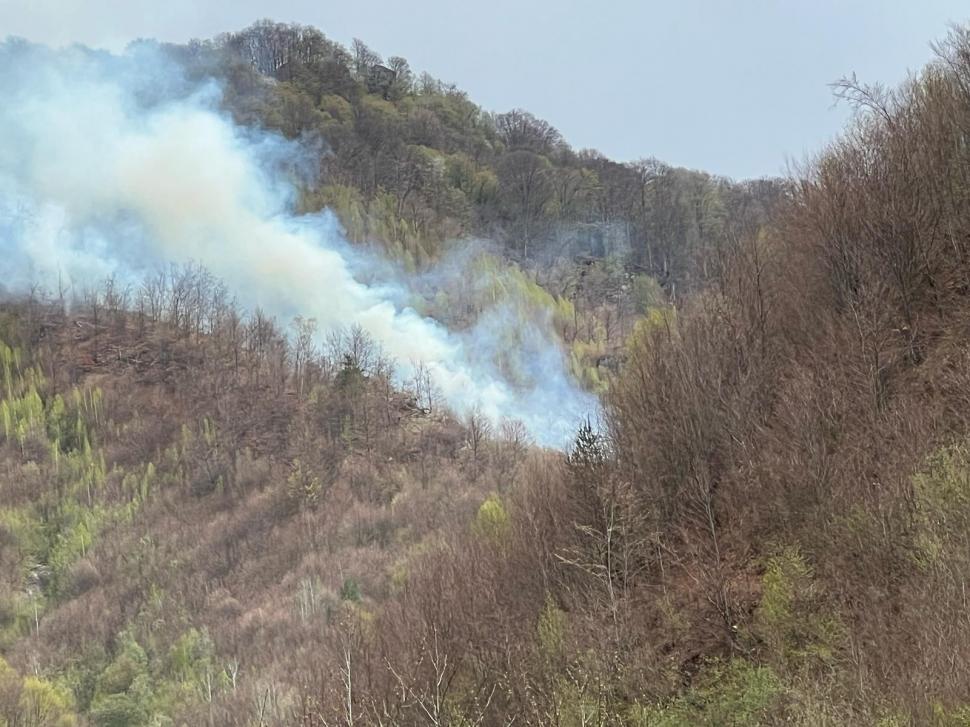 Incendiu de vegetaţie în Argeş. Comitetul pentru Situaţii de Urgenţă a fost activat şi se intervine cu elicopterul Black Hawk de la MAI 966151
