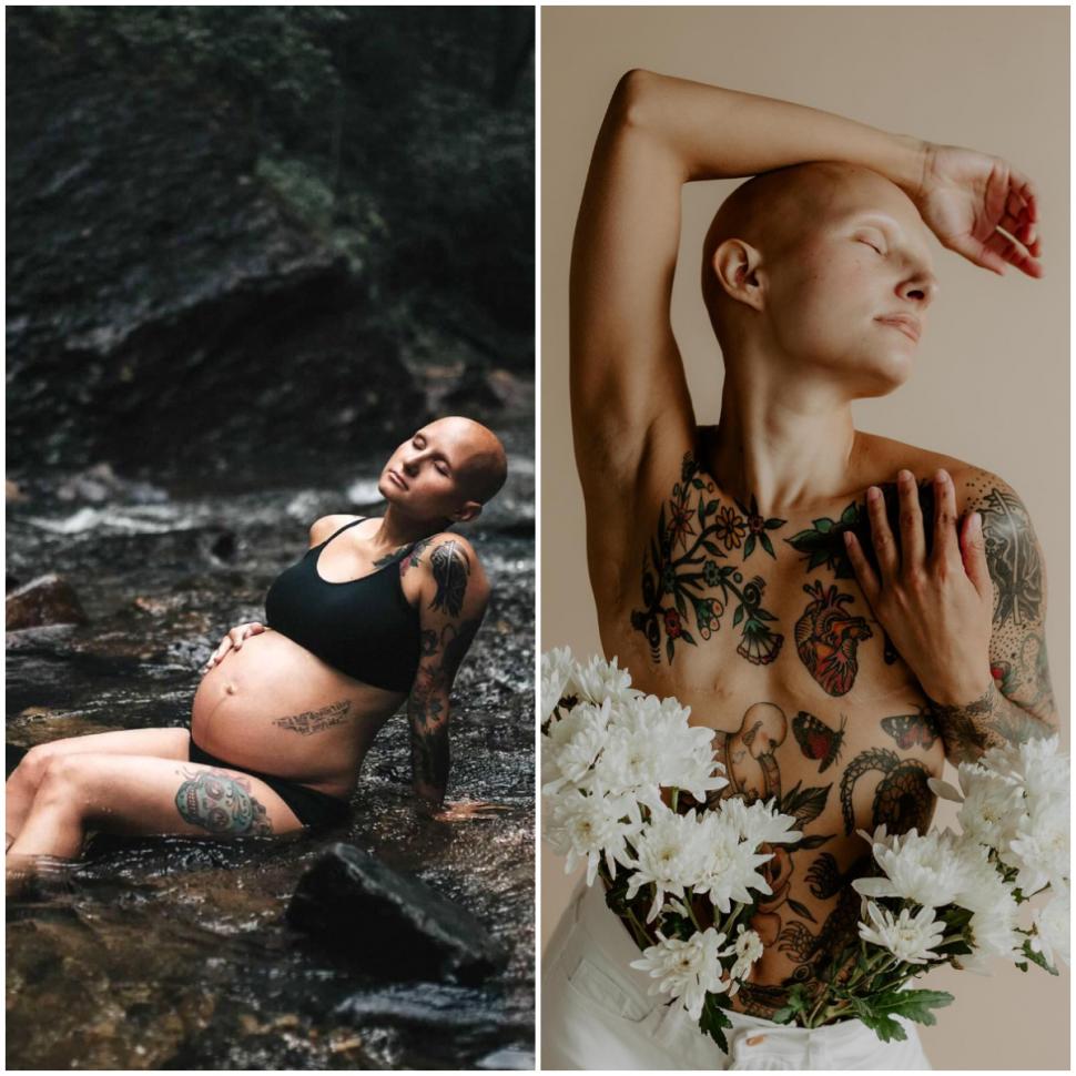 Lecţie de viaţă de la o fotografă. Şi-a făcut dublă mastectomie preventivă, fără implant sincron şi cicatricile le-a umplut cu tatuaje 966541
