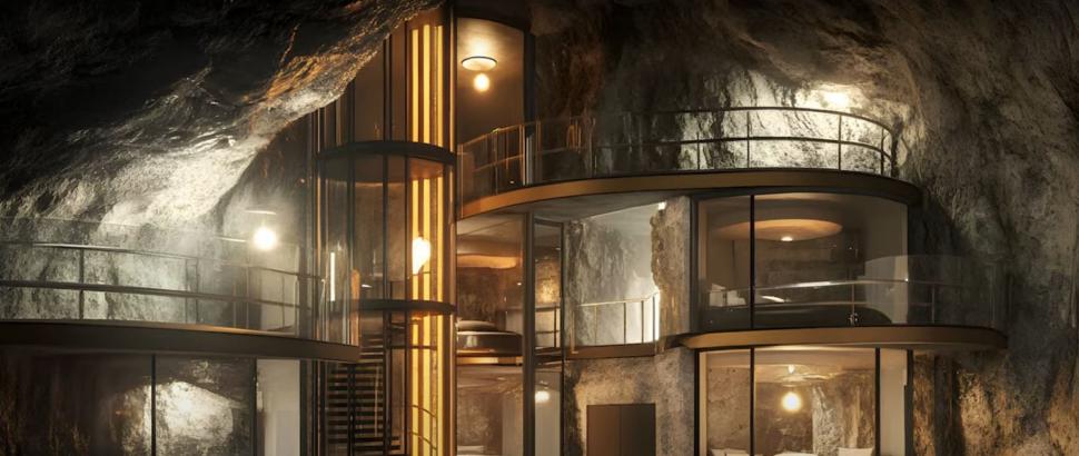 Imagini din buncărul de lux Aerie, creat pentru bogaţii planetei. Au servicii medicale AI, restaurante şi piscine. Cât costă accesul 967346