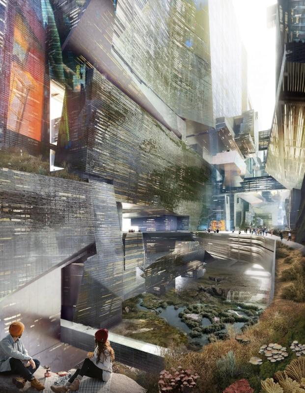 Megaorașul futurist în formă de zid, care va străbate deșertul din Arabia Saudită, prinde contur. Imagini de pe șantierul „The Line” 967737