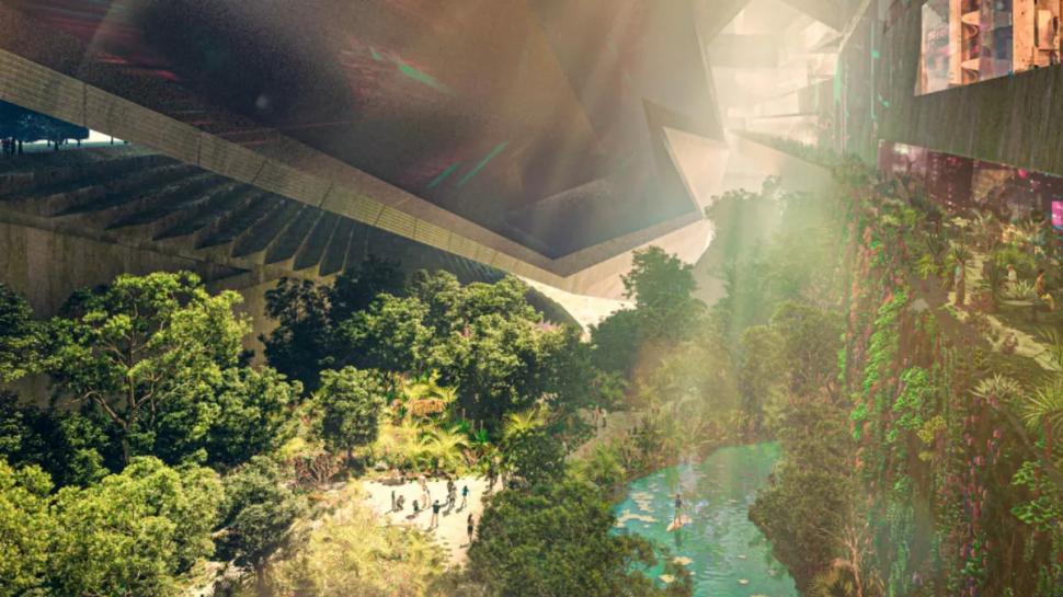 Se fac progrese uluitoare în megaorașul în formă de zid din deșertul din Arabia Saudită. Imagini satelitare dezvăluie noi detalii 969279