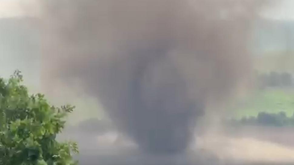 Momentul în care se formează o tornadă în Tulcea. Mesaj RO-Alert de vreme extremă 970855