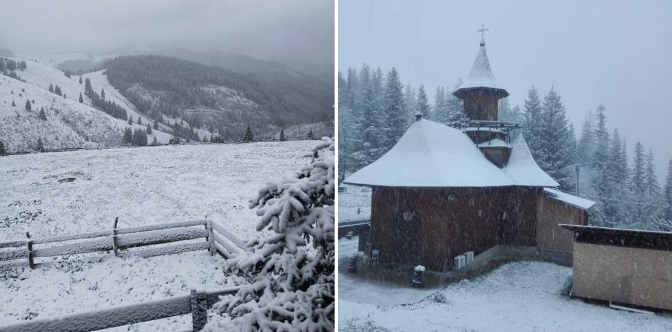 Imagini cu ninsorile din zona Moldovei: "Frumos peisaj! Zăpadă de 9 mai la munte" 971262
