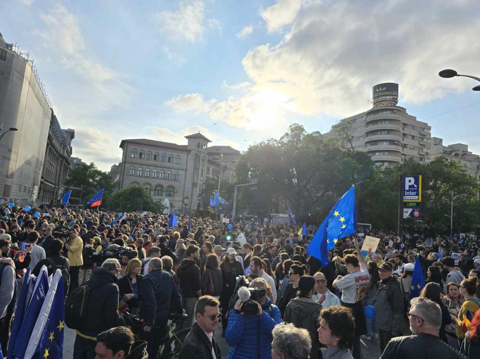 „Un singur drum: Europa!”. Mitinguri pro-UE în București și în mai multe orașe din țară 971408