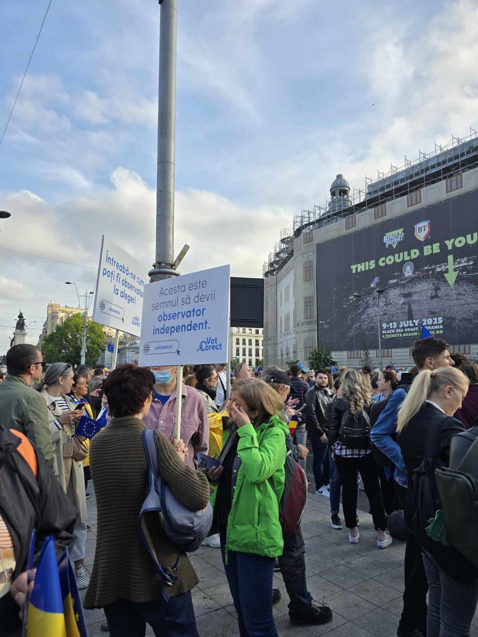 „Un singur drum: Europa!”. Mitinguri pro-UE în București și în mai multe orașe din țară 971419